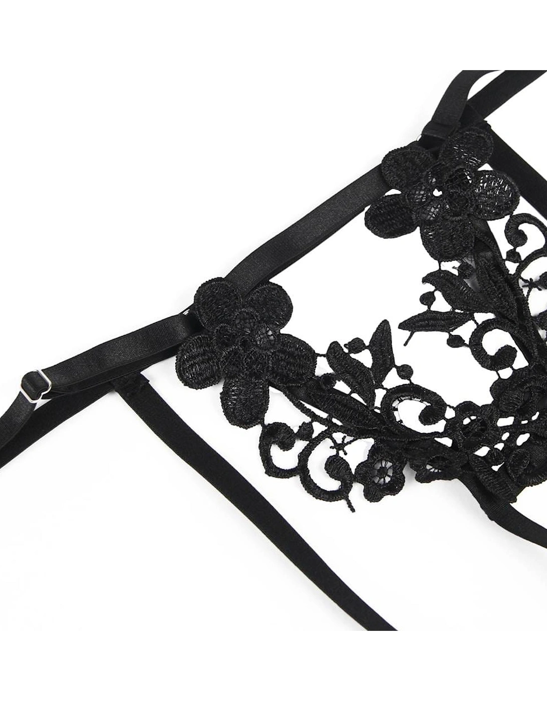 YX867Q 3 Piece Bra Set Up To 4XL Women - Black