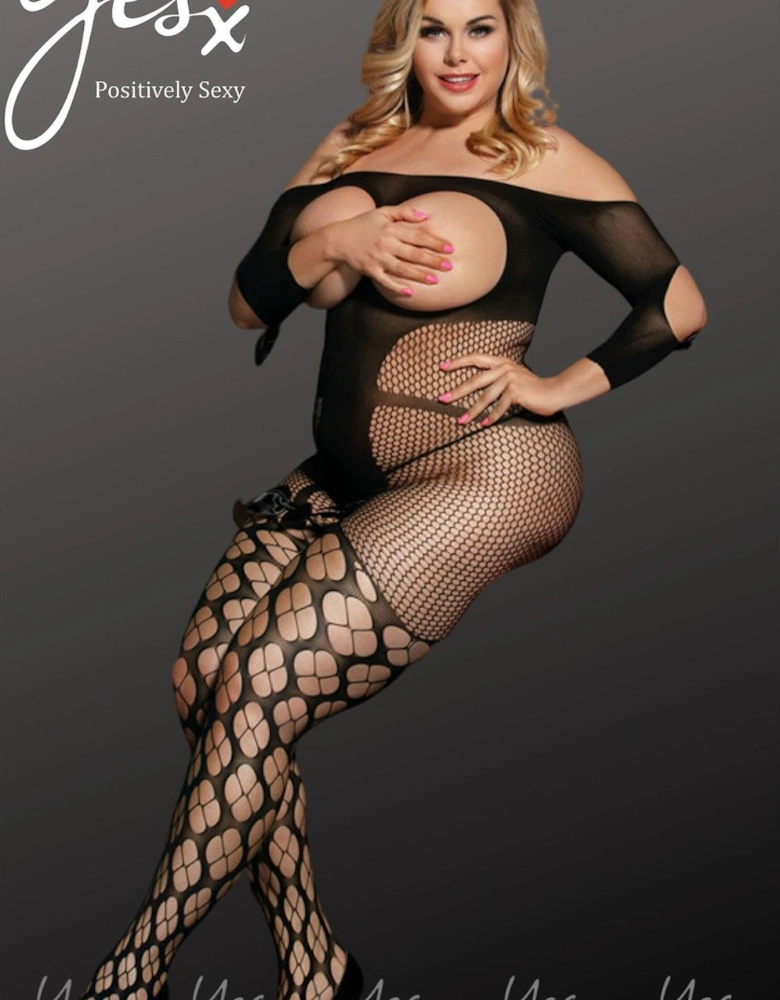 Alluring Bodysuit by Women - Black Bodystockings