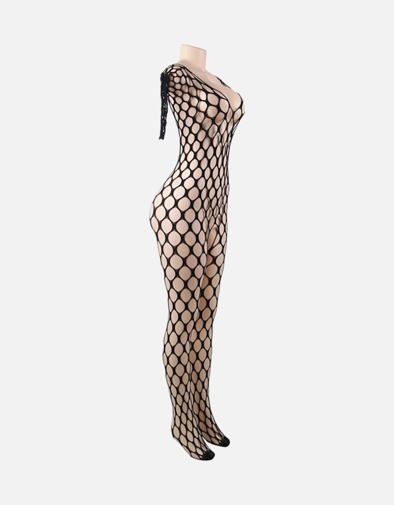 Alluring Bodysuit by Women - Black Bodystockings