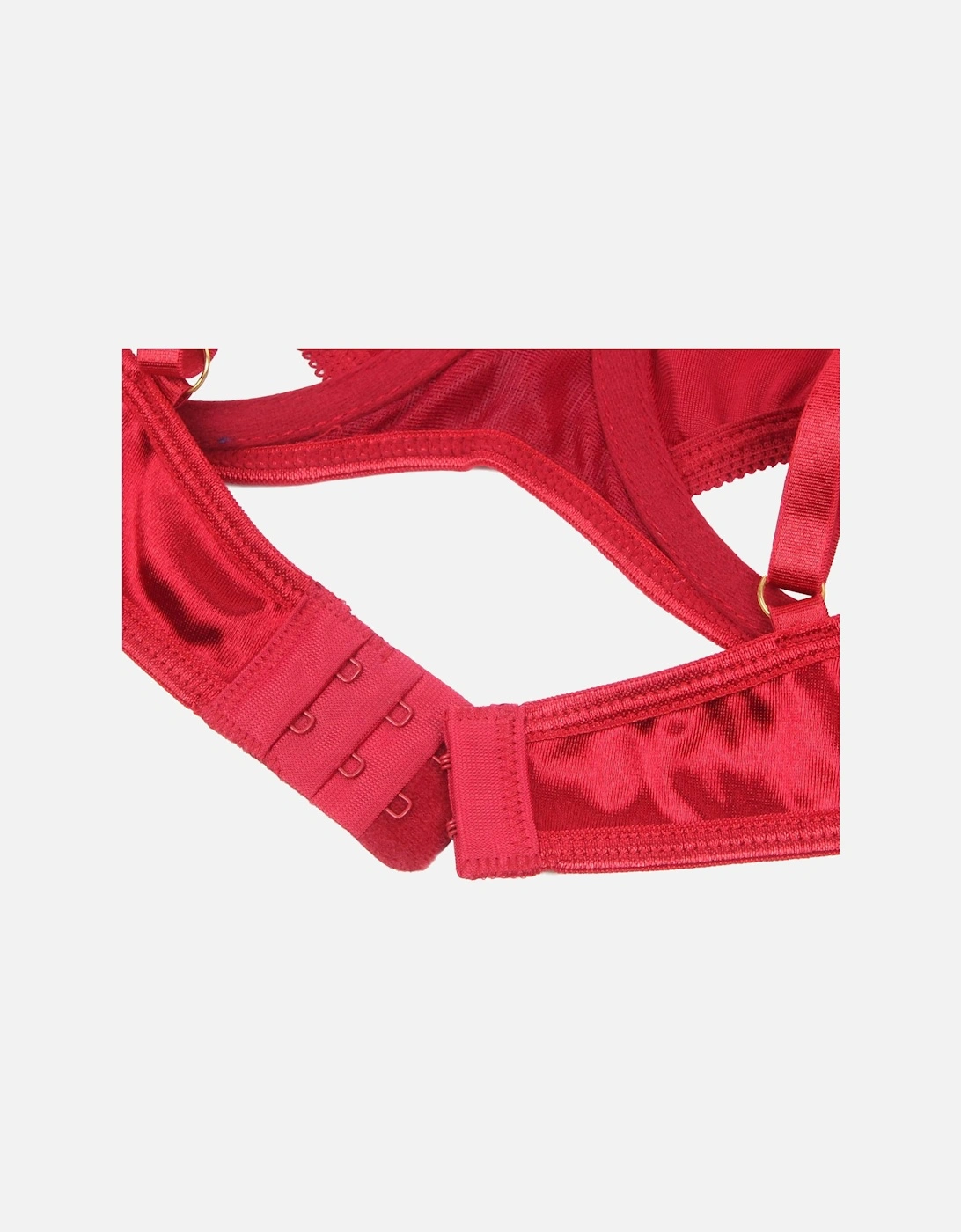 YX872Q Hollow Cut Halter Bra Set Up To 2XL Women - Red Lingerie Sets