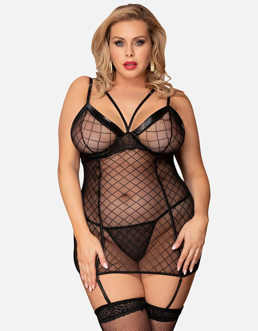 Luxury Bra Lace Satin by Women - Black Chemises