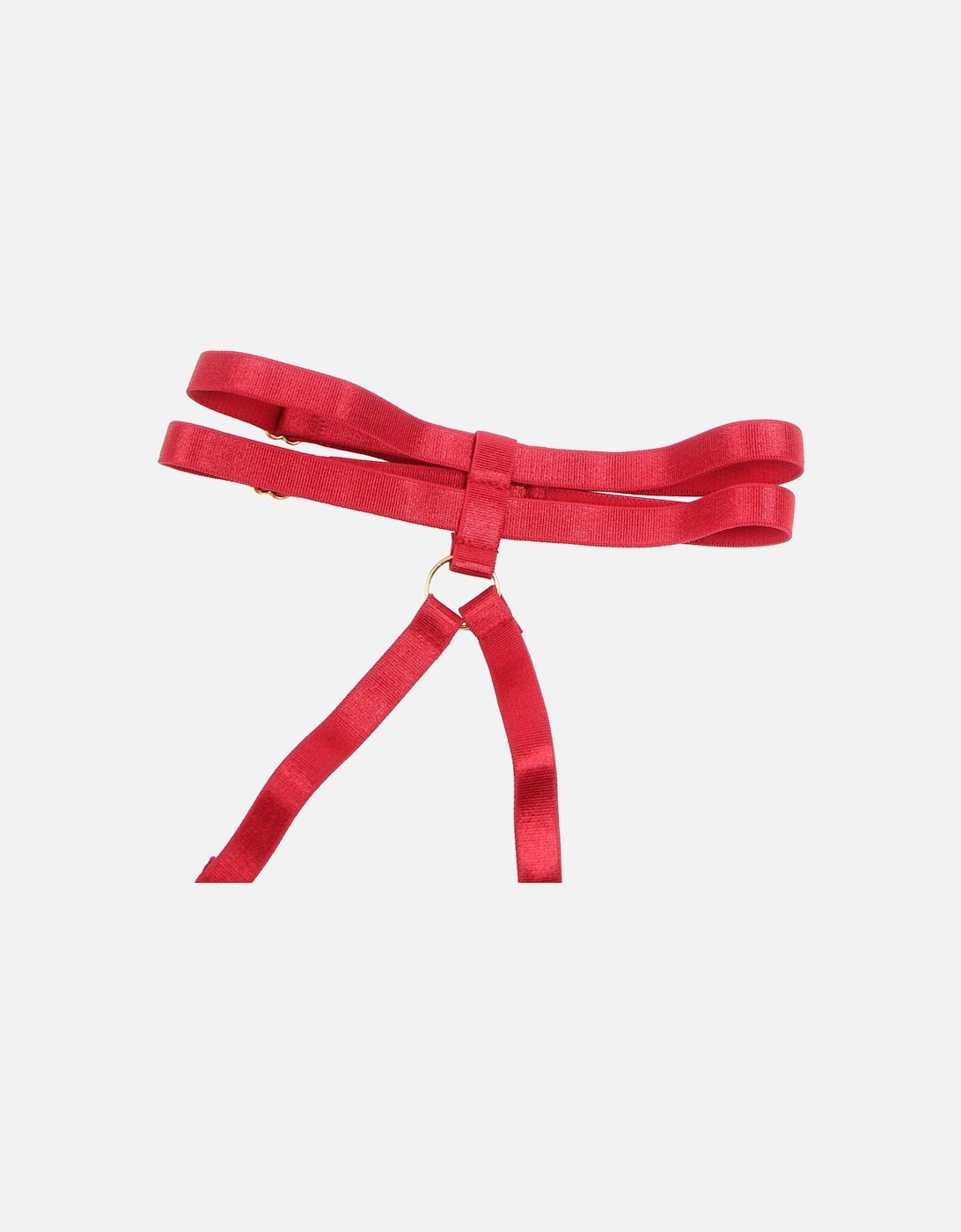 YX872Q Hollow Cut Halter Bra Set Up To 2XL Women - Red Lingerie Sets