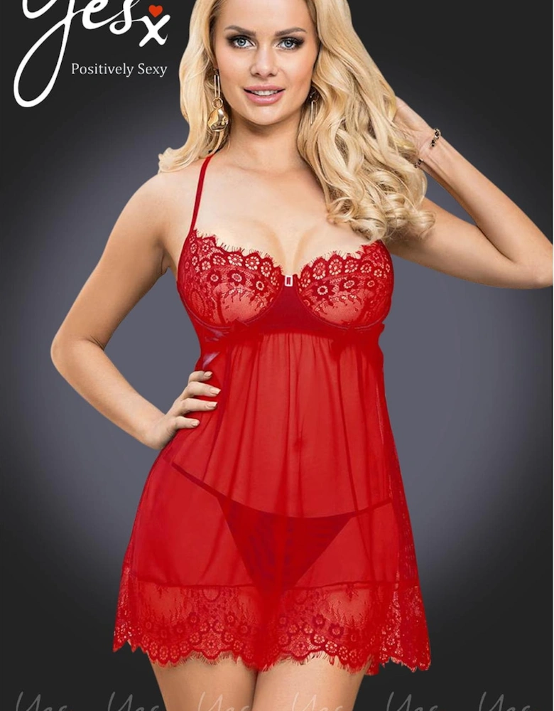 Romantic Babydoll Underwired Lace by Women