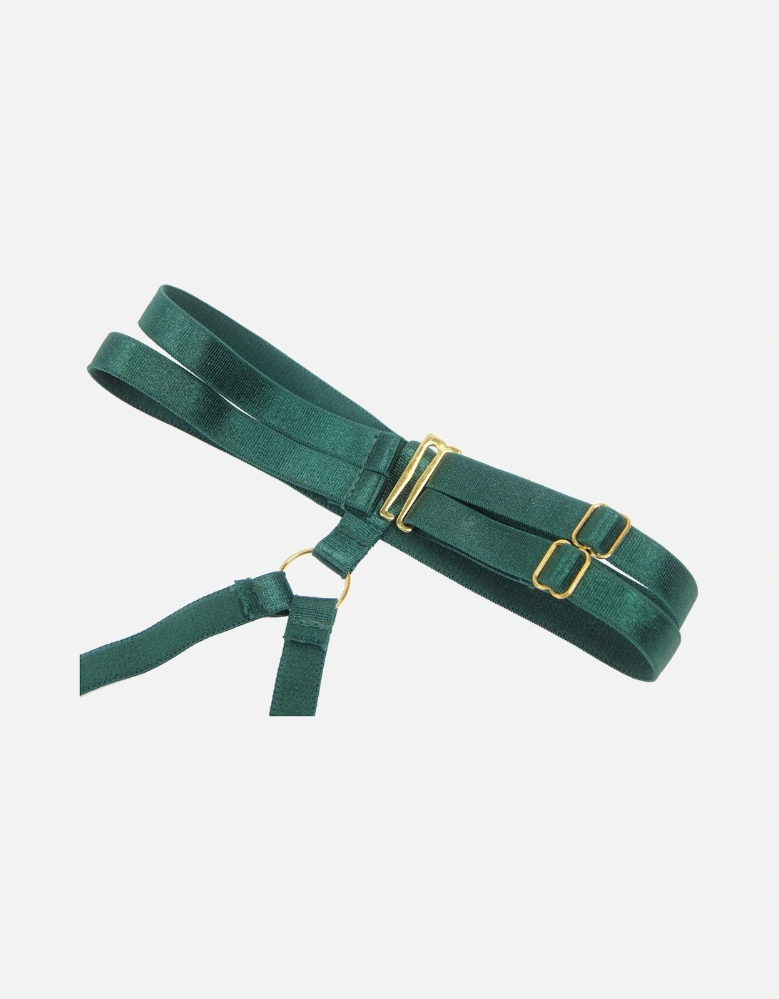 YX873 Hollow Cut Halter Bra Set Women - Green Lingerie Sets