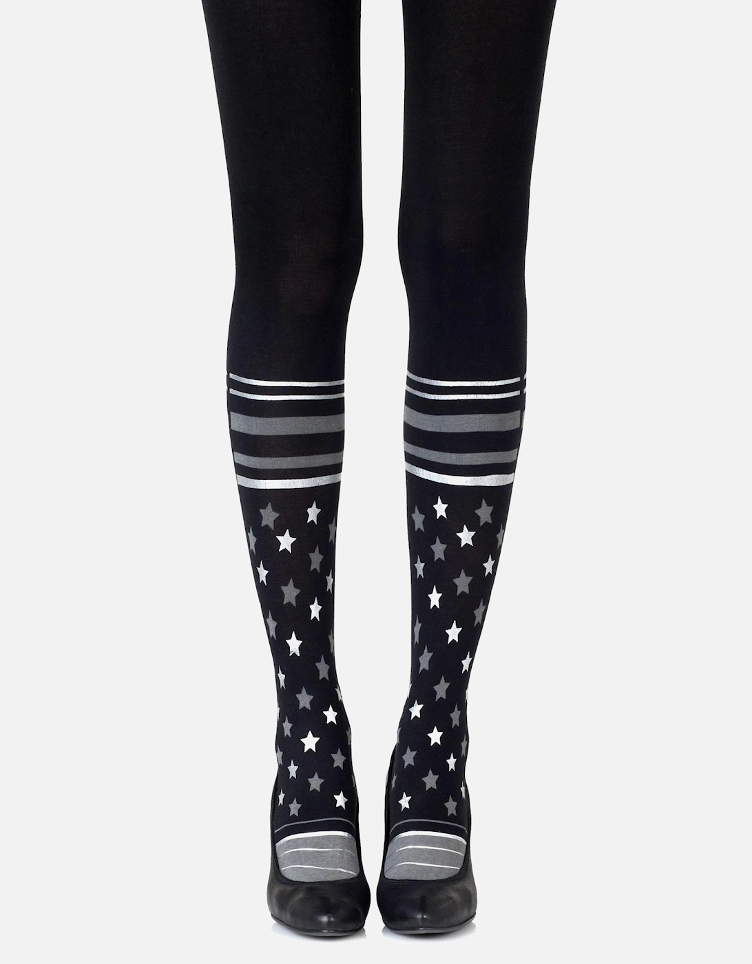 Hosiery by Women - Blackgrey Tights, 3 of 2