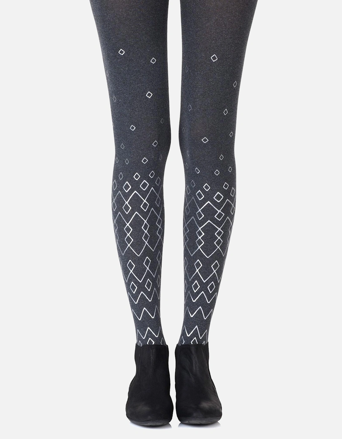 Hosiery by Women - Heather Greysilver Tights, 2 of 1