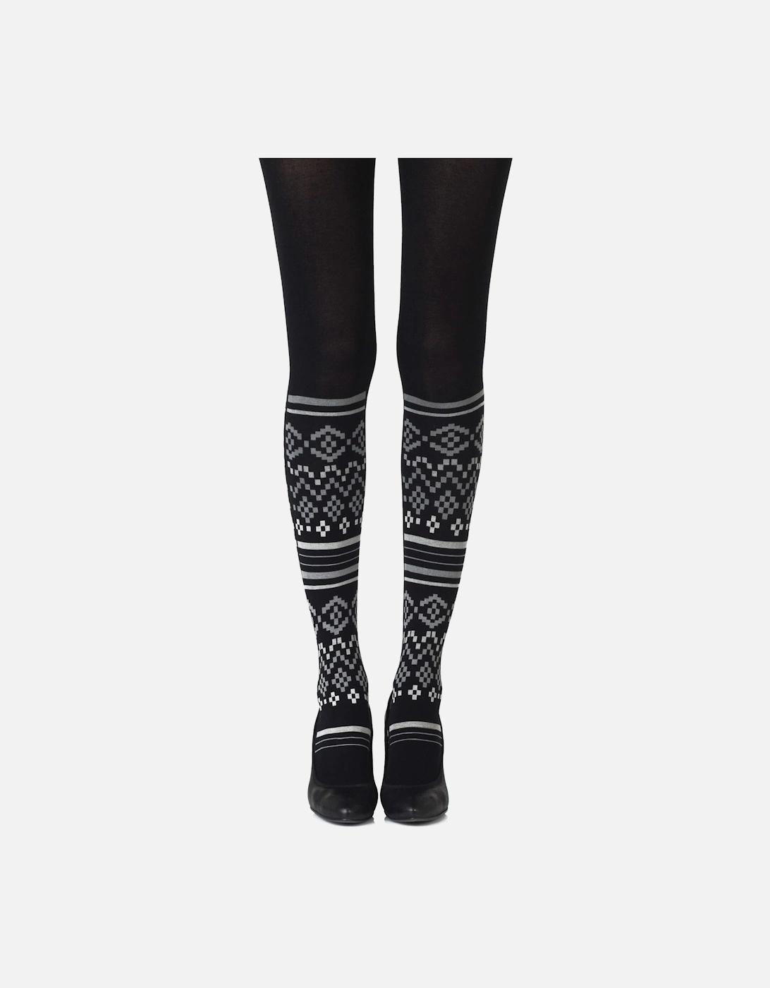 Hosiery by Women - Blackgrey Tights, 2 of 1