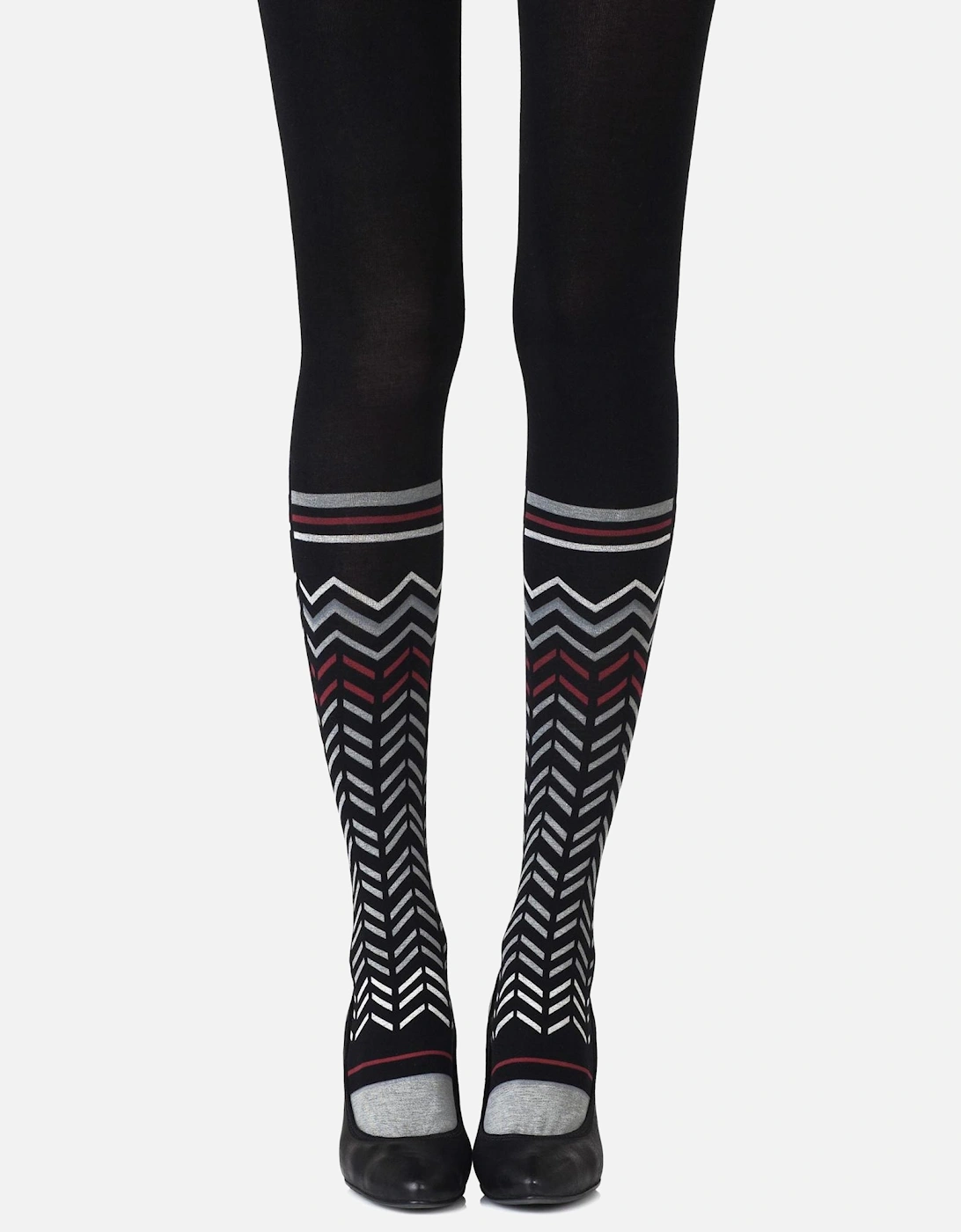 Hosiery by Women - Blackgrey Tights, 2 of 1