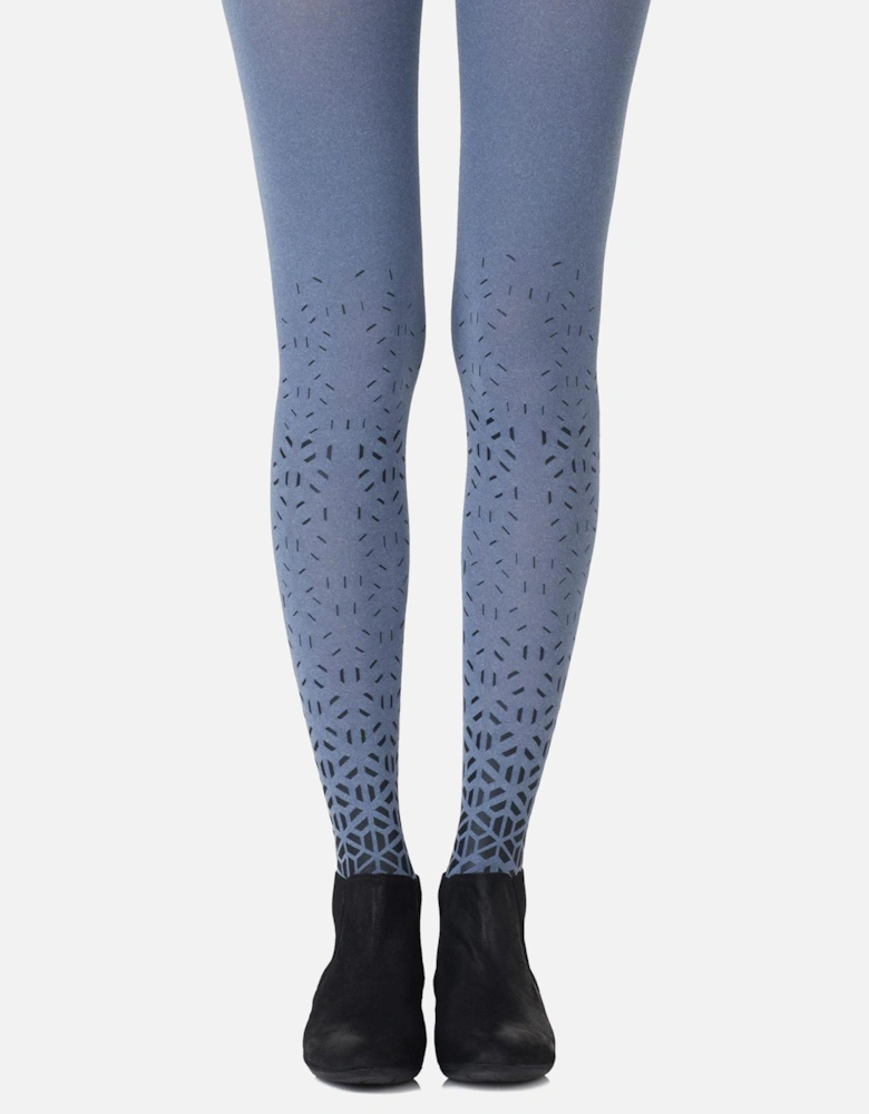 Hosiery by Women - Heather Blueblack Tights