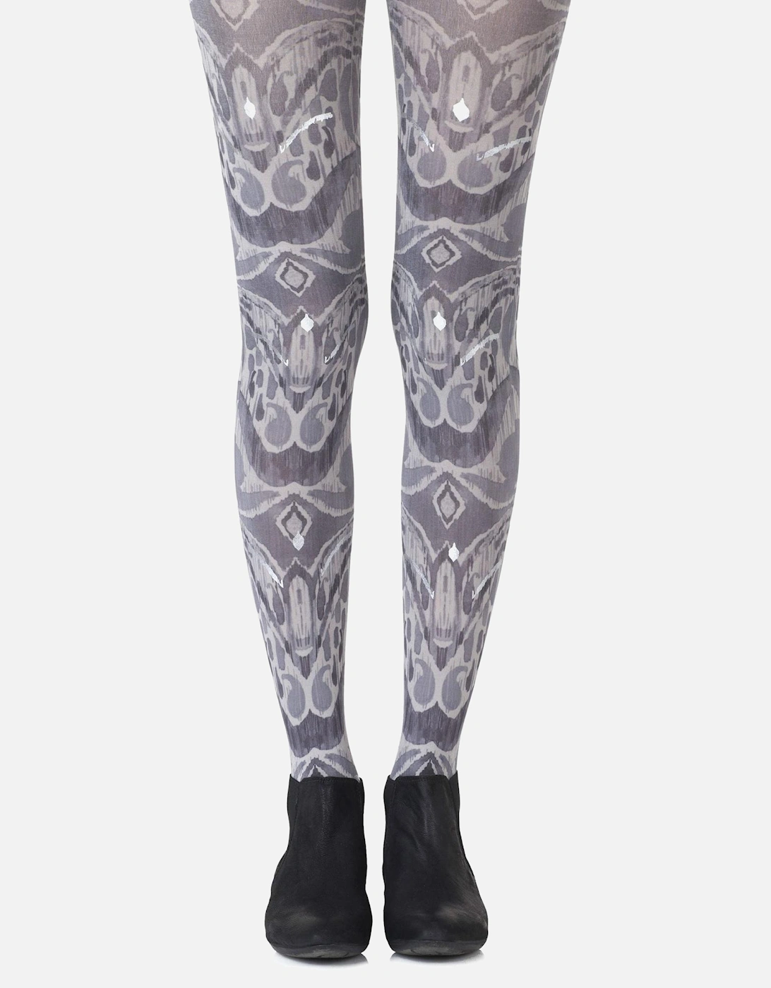 Hosiery by Women - Light Greyblack Tights, 2 of 1