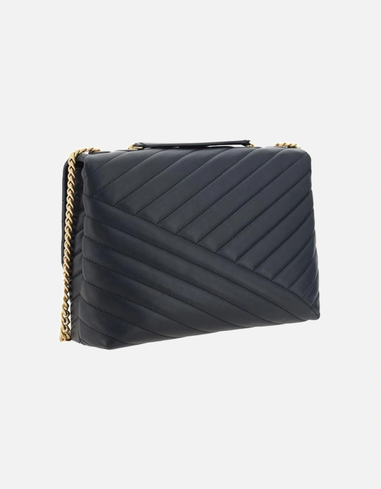 Calfskin Quilted Kira Shoulder Bag Women - Black