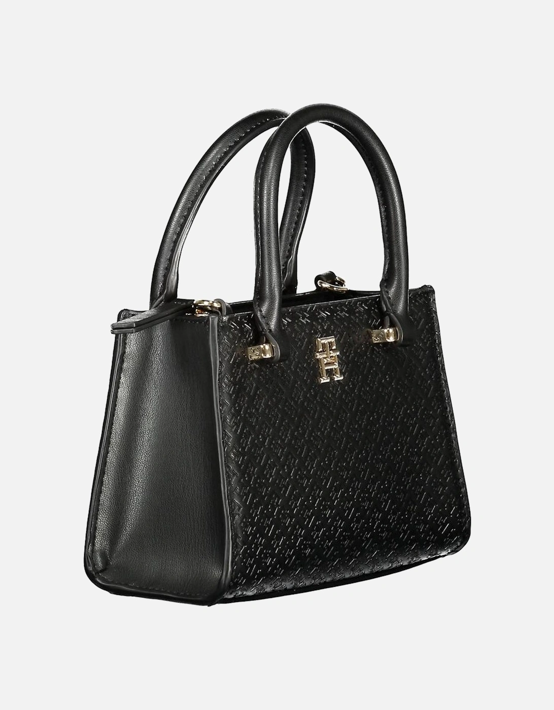Sleek 2-Handle Bag with Adjustable Strap Women - Black Handbags