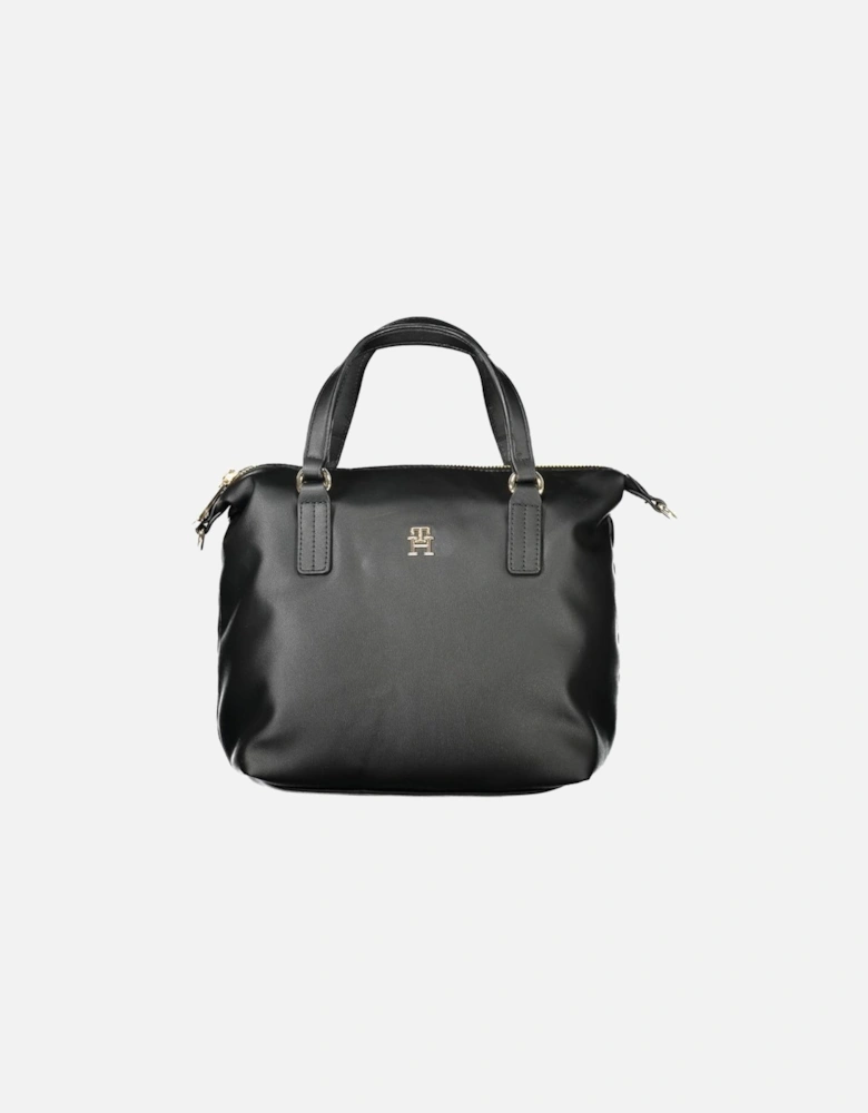 Double-Breasted Wool-Blend Trench Coat Women - Black Handbags