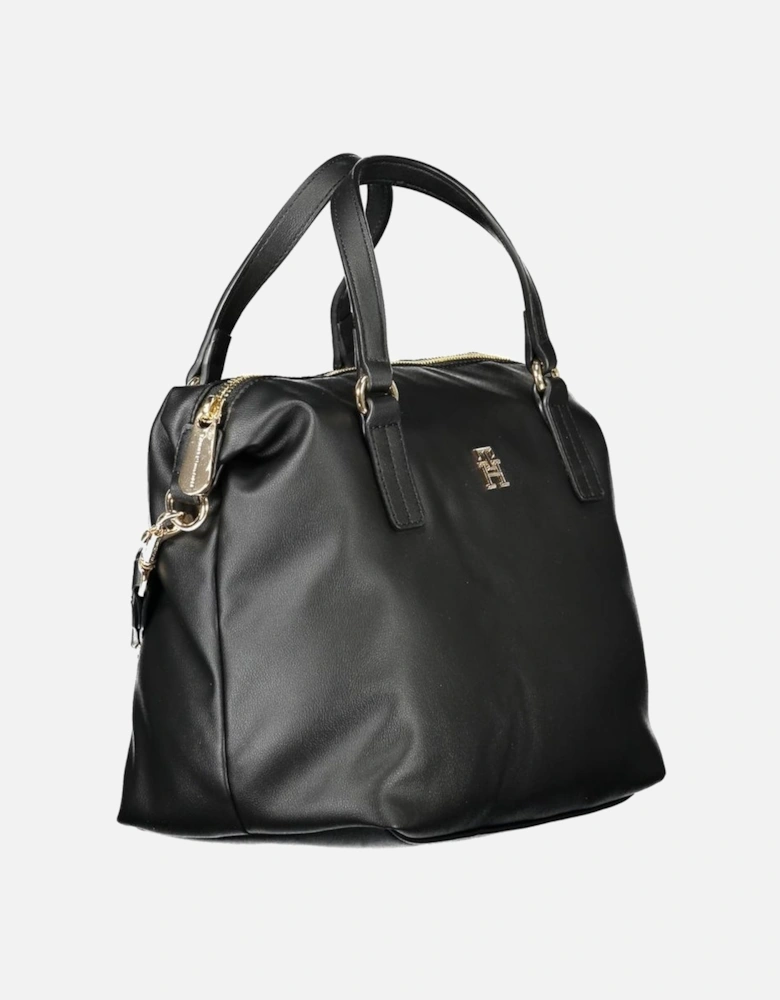 Double-Breasted Wool-Blend Trench Coat Women - Black Handbags