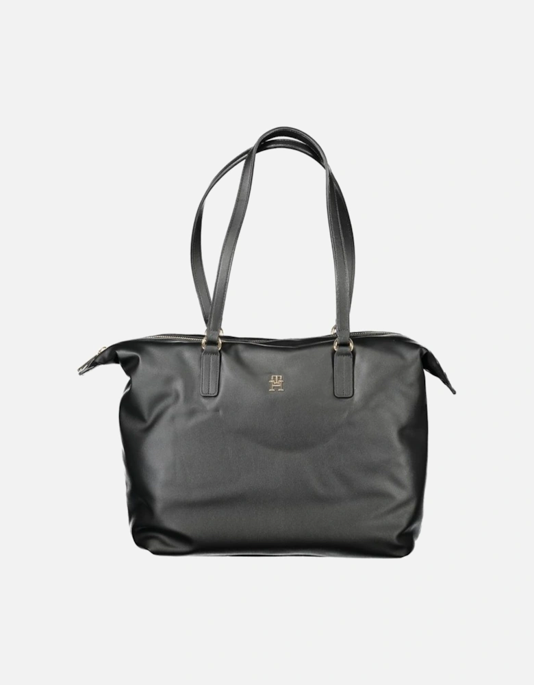 Wool Blend Double-Breasted Overcoat Women - Black Handbags