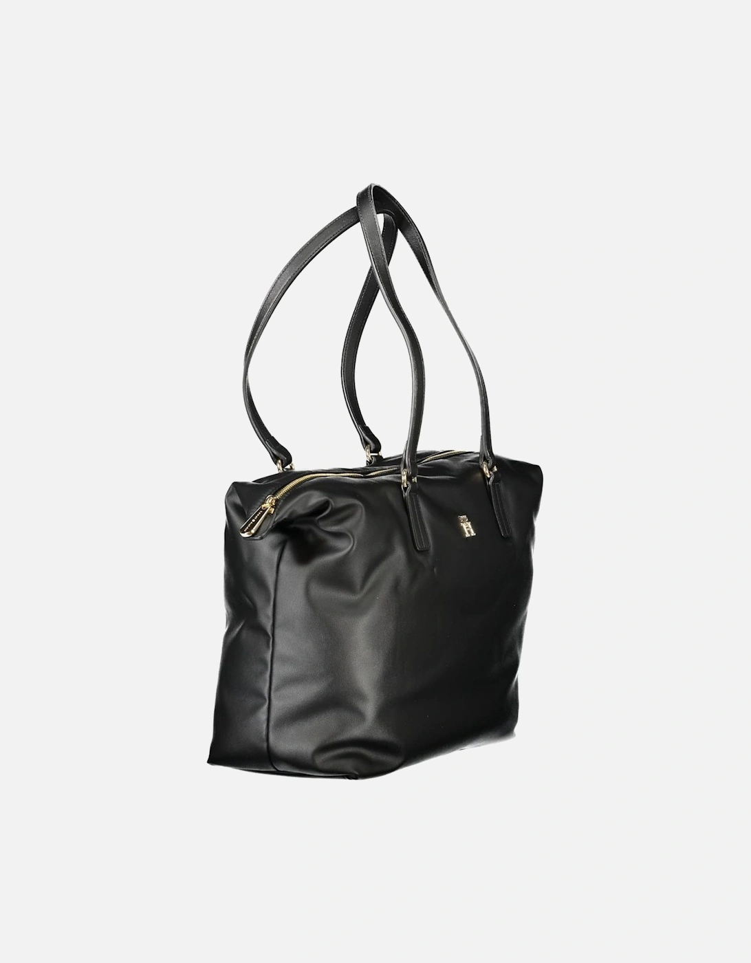 Wool Blend Double-Breasted Overcoat Women - Black Handbags