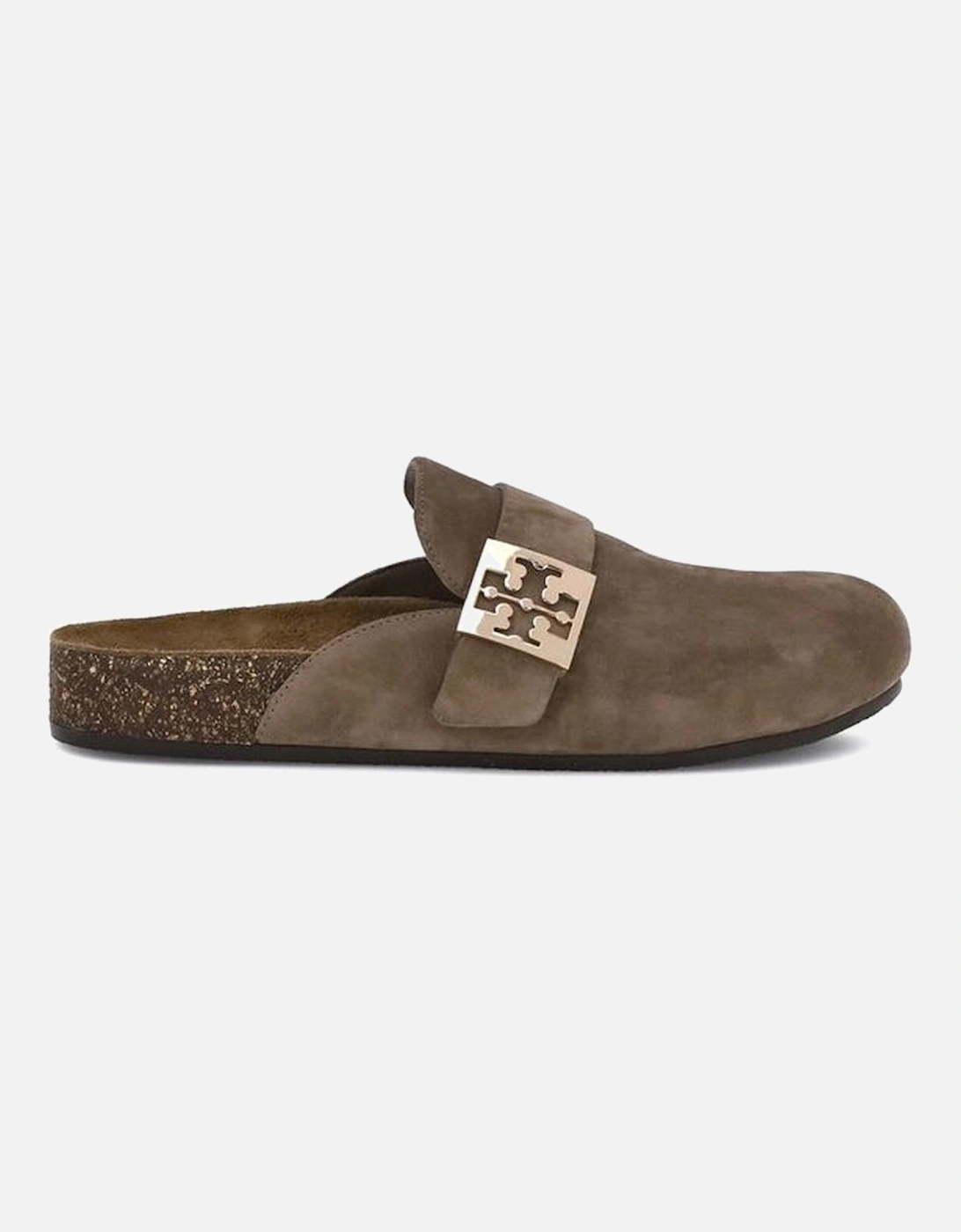 Mellow Suede Mules with Metal Buckle Women - Brown Sandals, 5 of 4