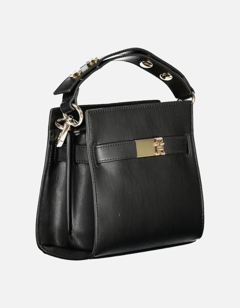 Chic Functional Handbag with Dual Compartments Women - Black