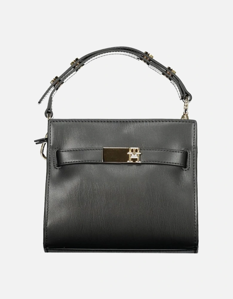 Chic Functional Handbag with Dual Compartments Women - Black