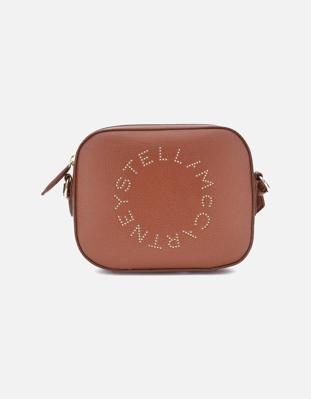 Faux Leather Shoulder Bag with Monogram Embellishment Women - Brown, 5 of 4