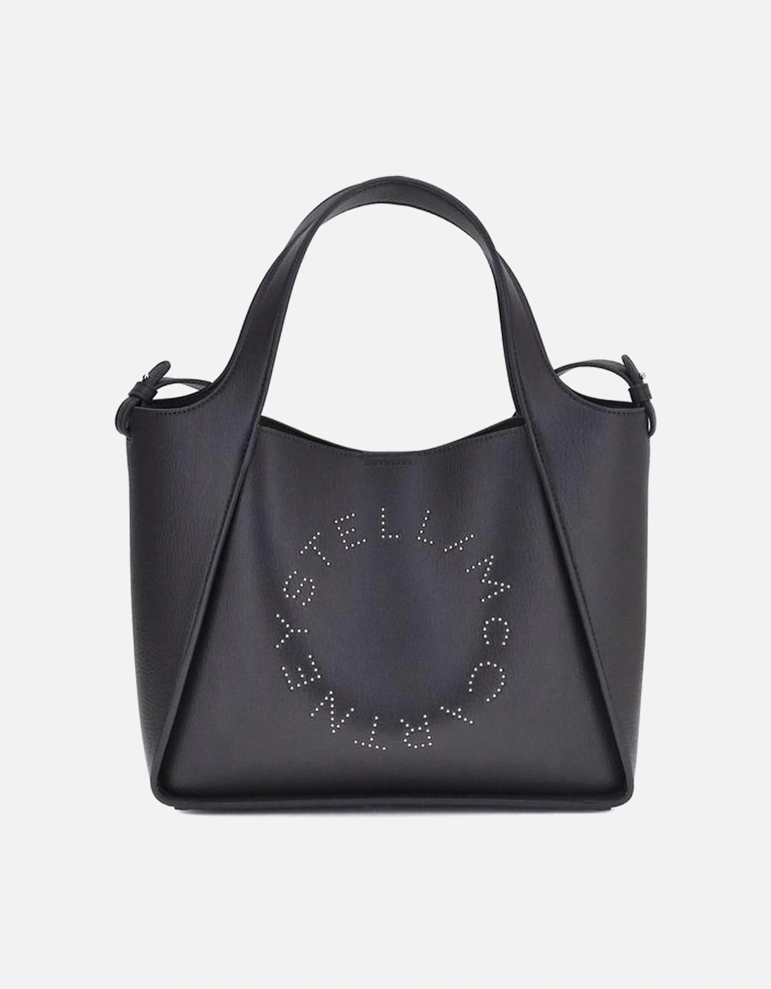Faux Leather Tote Bag with Monogram Design Women - Gray Shoulder Bags, 6 of 5