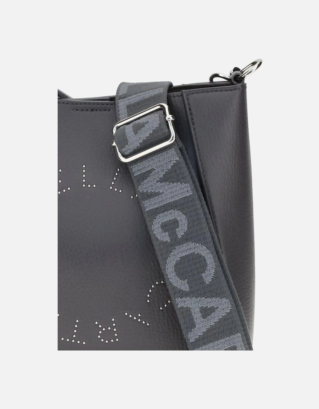 Sustainable Shoulder Bag with Recycled Brass Details Women - Gray