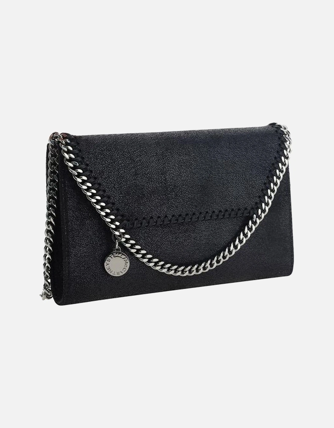 Mini Faux Leather Chain Strap Shoulder Bag Women - Black