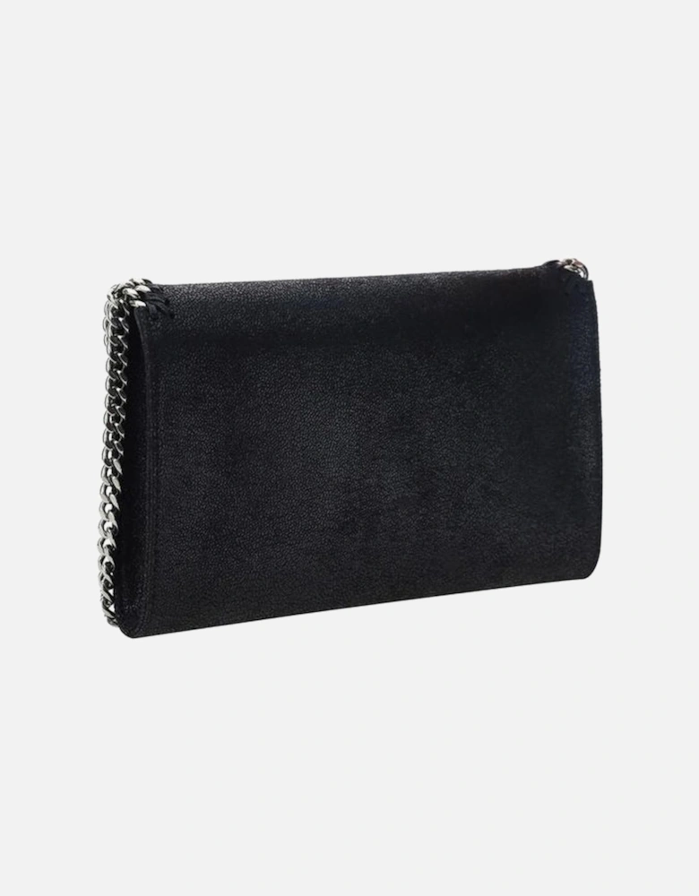 Mini Faux Leather Chain Strap Shoulder Bag Women - Black
