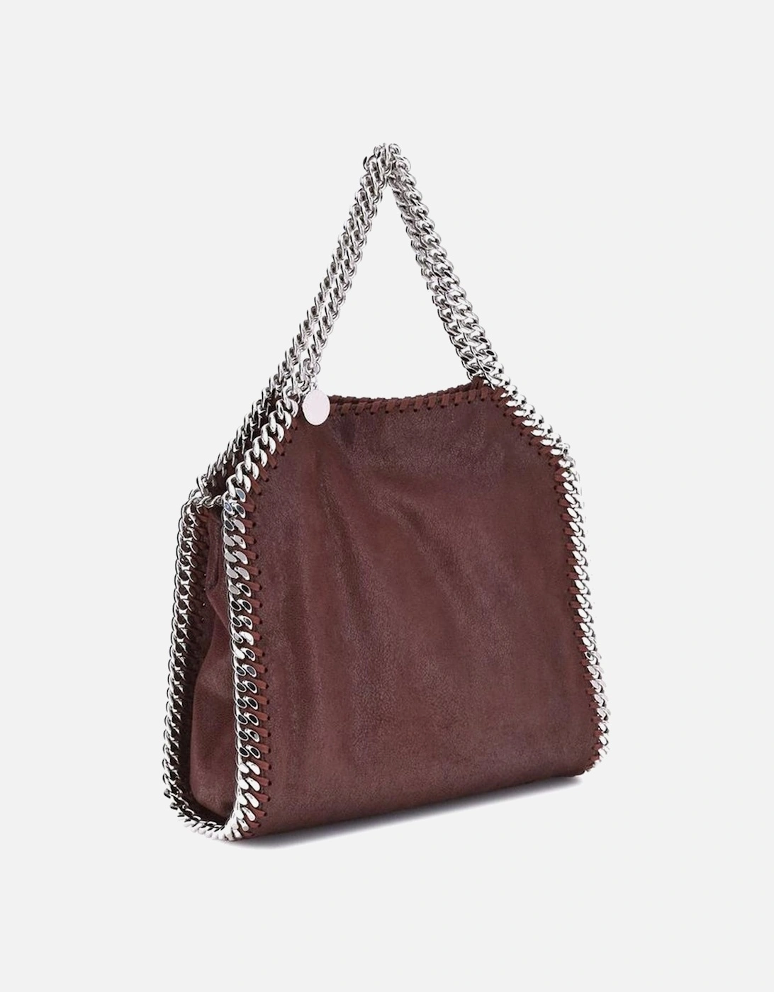 Palladium Tote Handbag with Silver Chain Trim Women - Brown