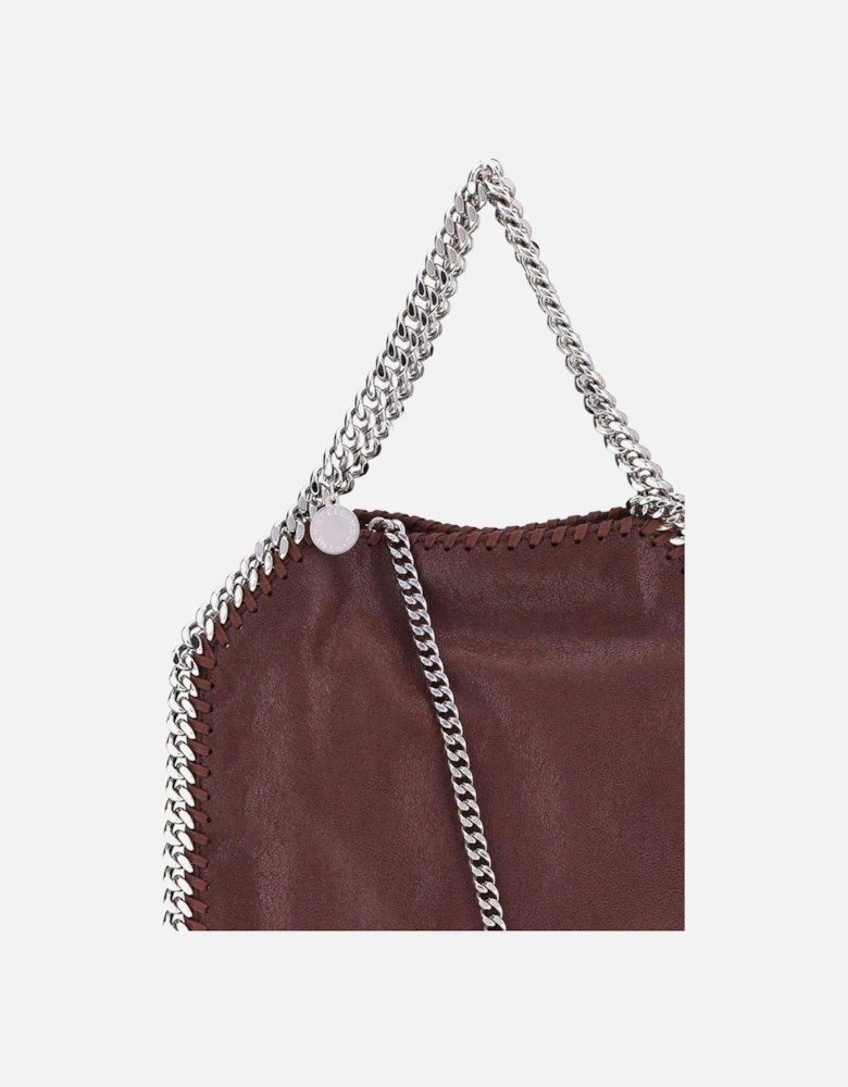 Palladium Tote Handbag with Silver Chain Trim Women - Brown