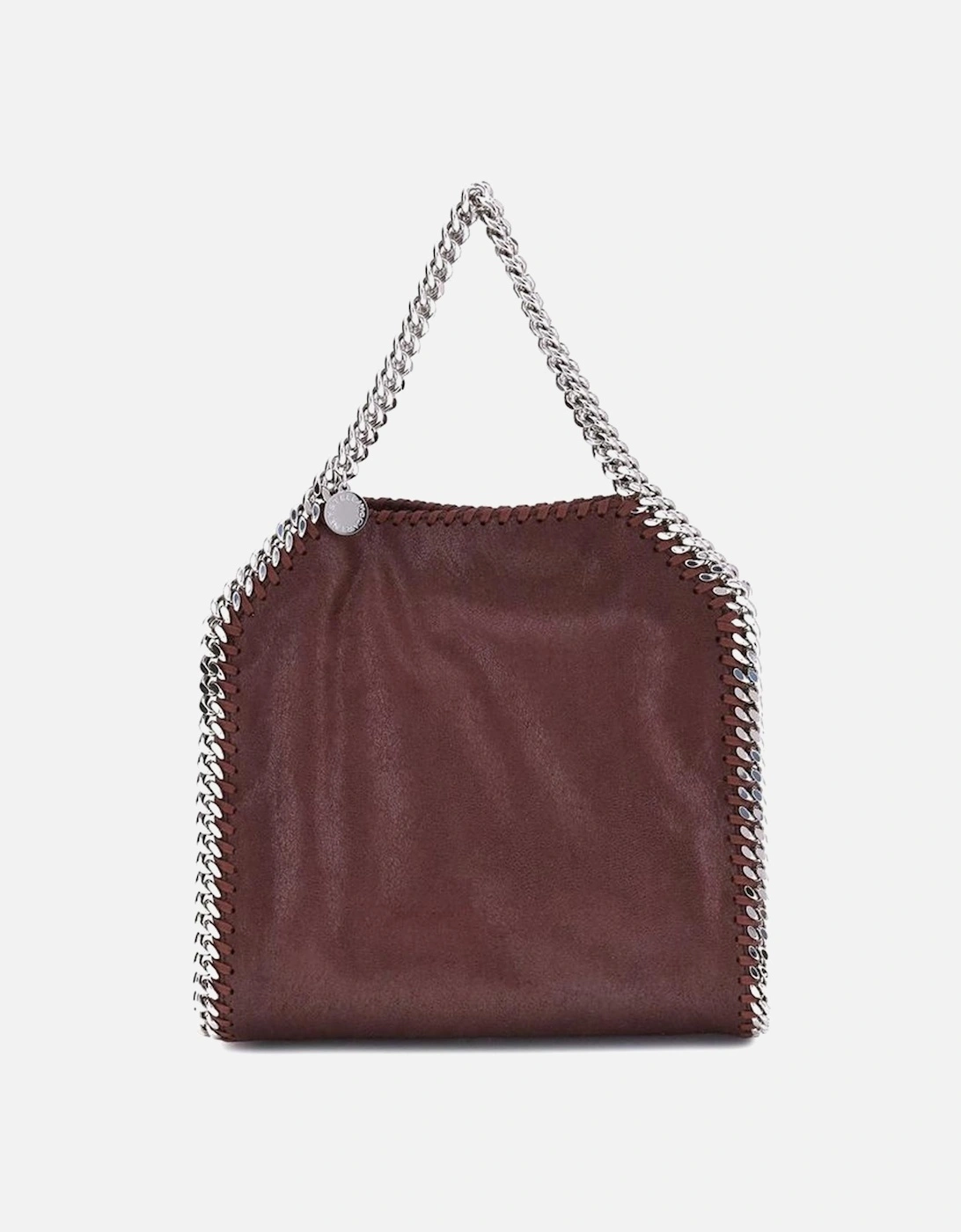 Palladium Tote Handbag with Silver Chain Trim Women - Brown, 5 of 4