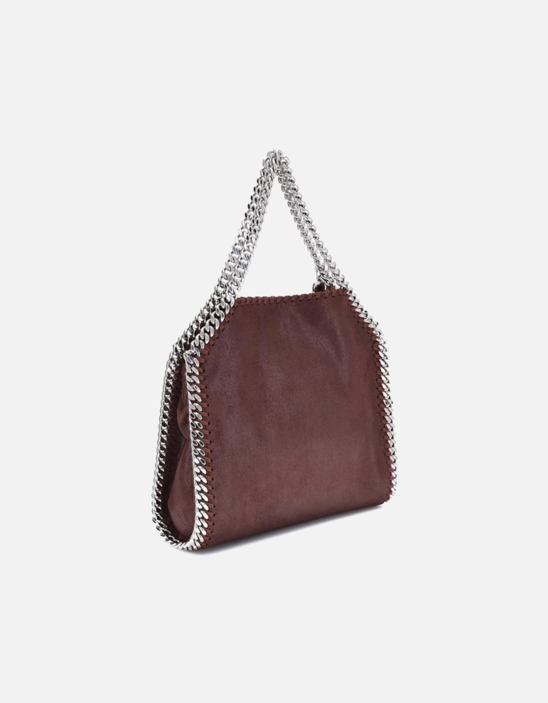 Palladium Tote Handbag with Silver Chain Trim Women - Brown
