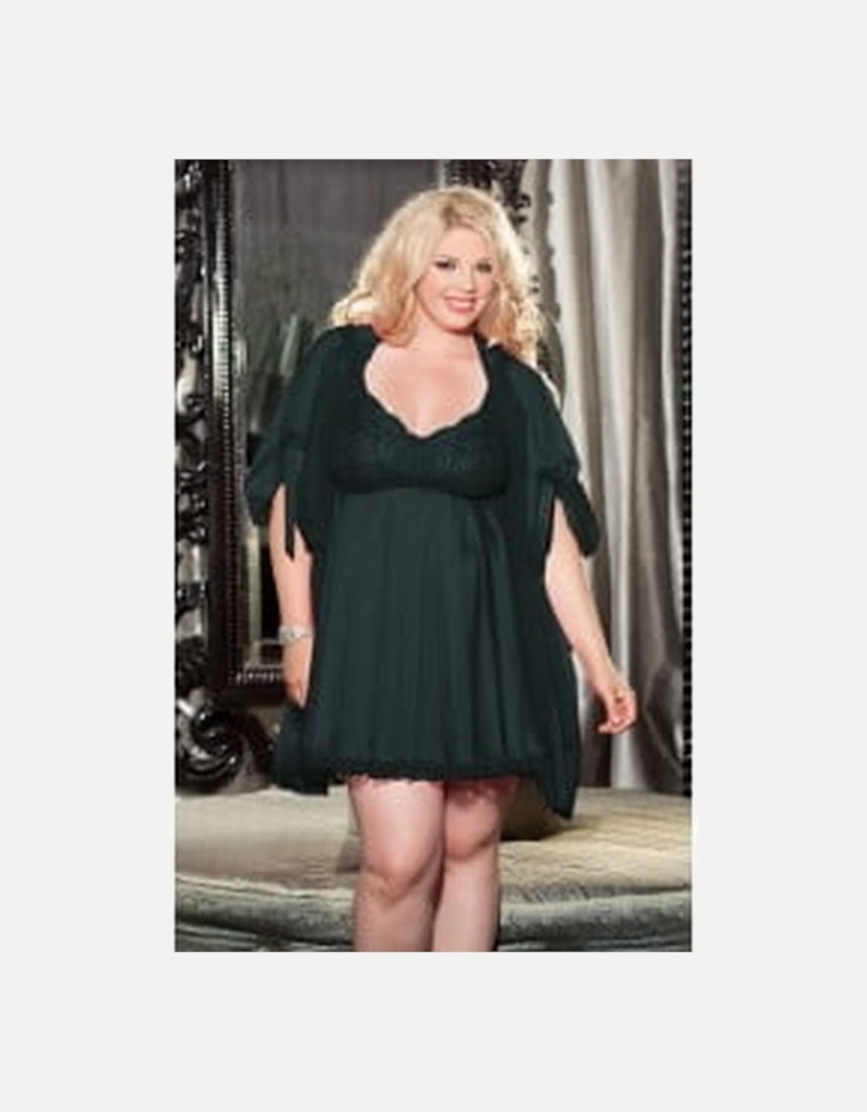 Romantic Babydoll Lace by Women - Black