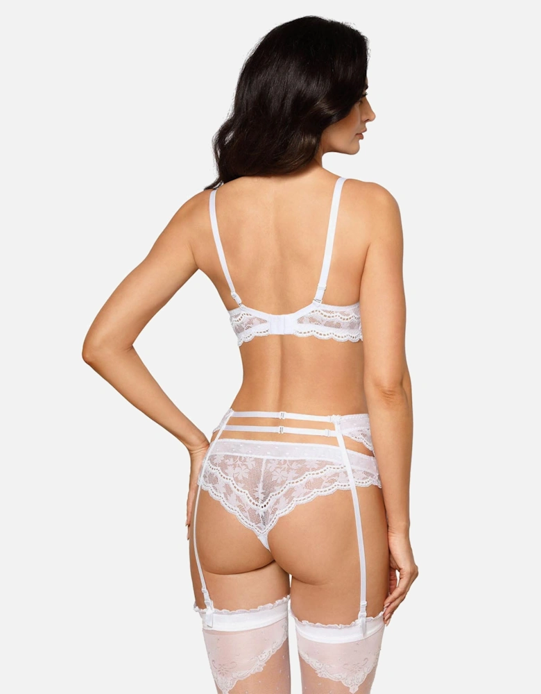 Luxury Bra Underwired Lace by Women - White