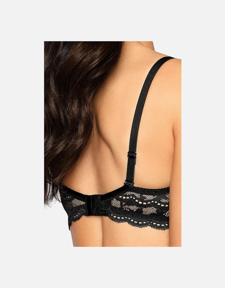 Luxury Bra Underwired Lace by Women - Black