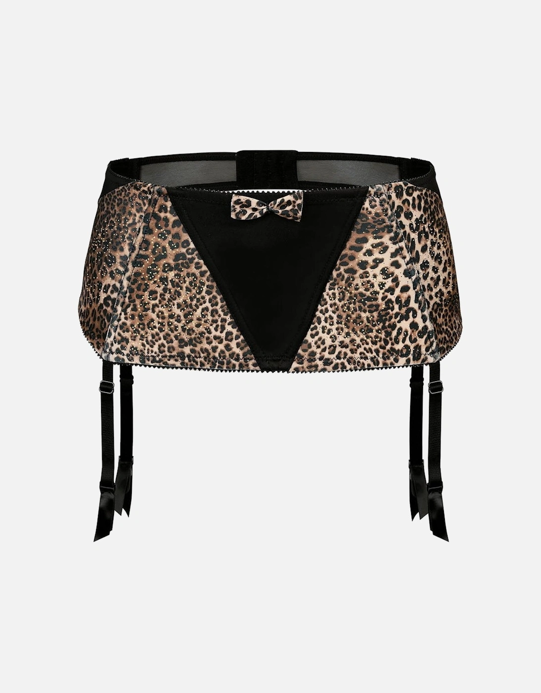Sheer garter by Women - Black Suspender Belts