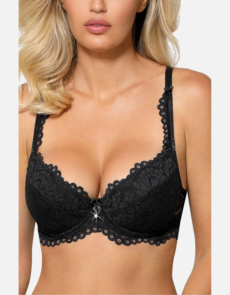 Lingerie Set Lace Satin by Women - Black Lingerie Sets