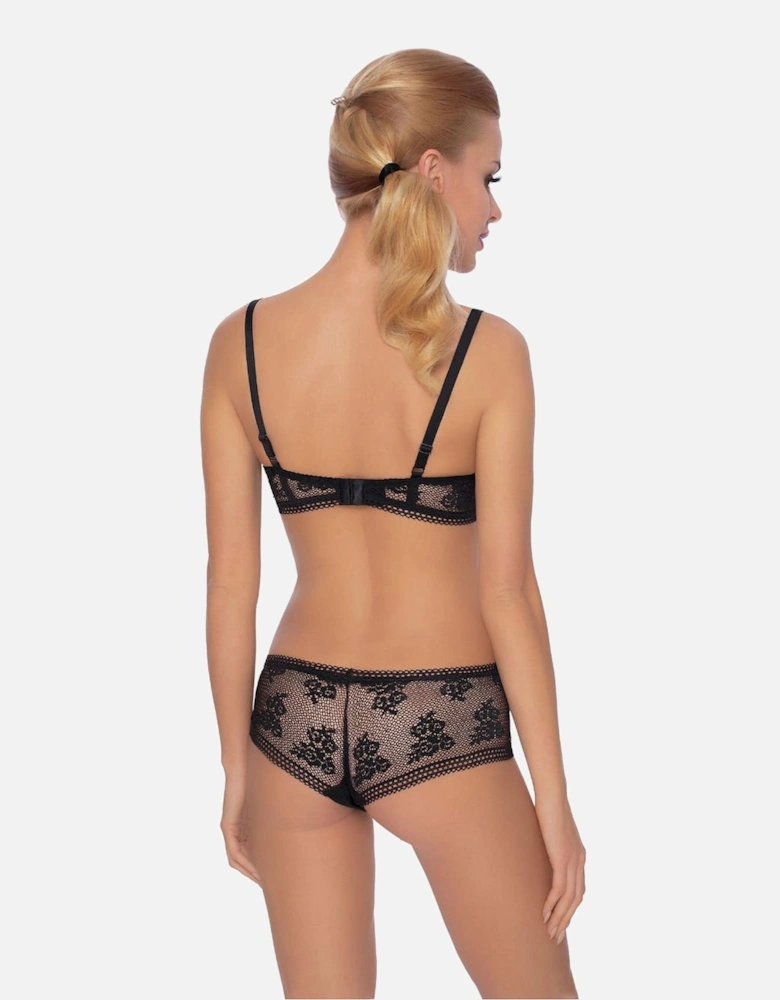Luxury Bra Satin by Women - Black Lingerie Sets