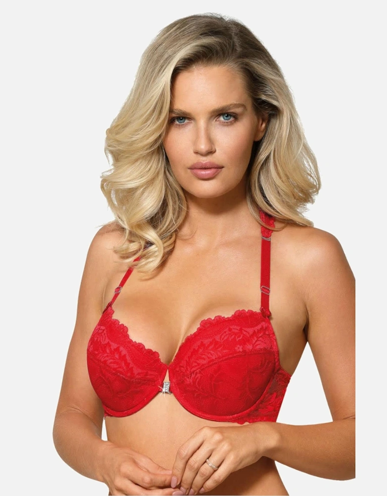 Lingerie Set Plunge Halter by Women - Red Lingerie Sets