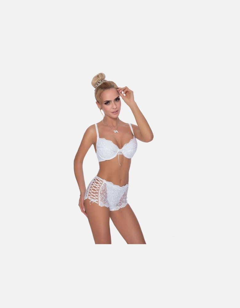Luxury Bra Push-up Lace by Women - White