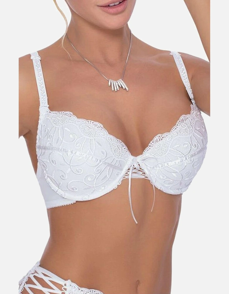 Luxury Bra Push-up Lace by Women - White