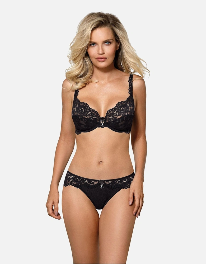Lingerie Set Lace Satin by Women - Black Lingerie Sets