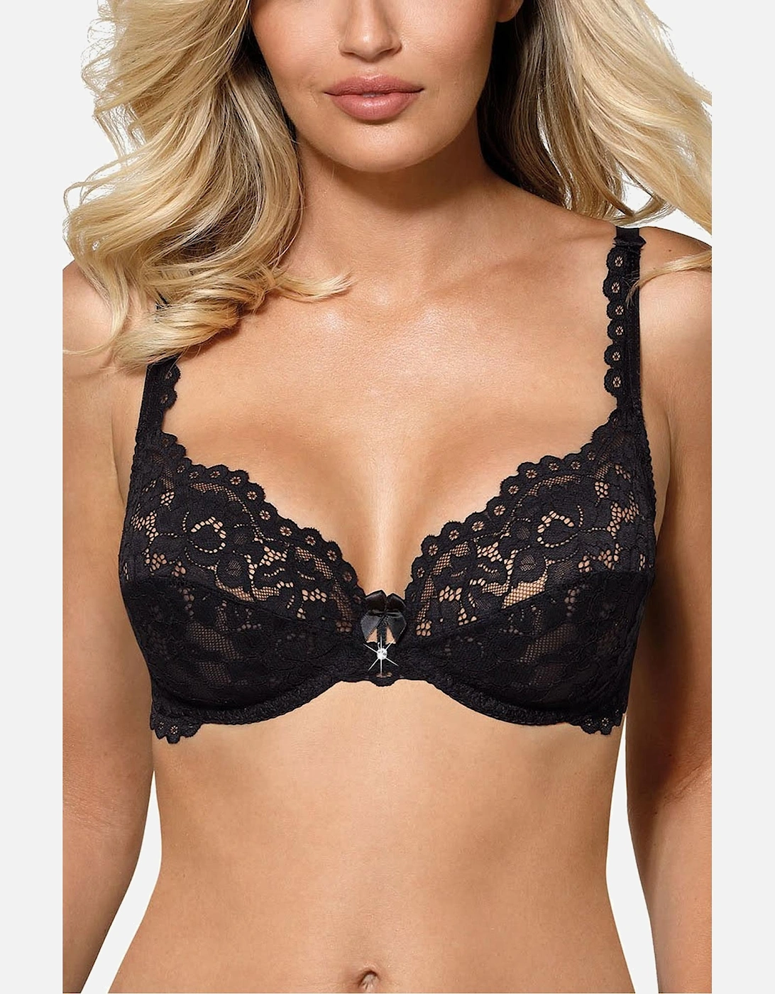 Lingerie Set Lace Satin by Women - Black Lingerie Sets