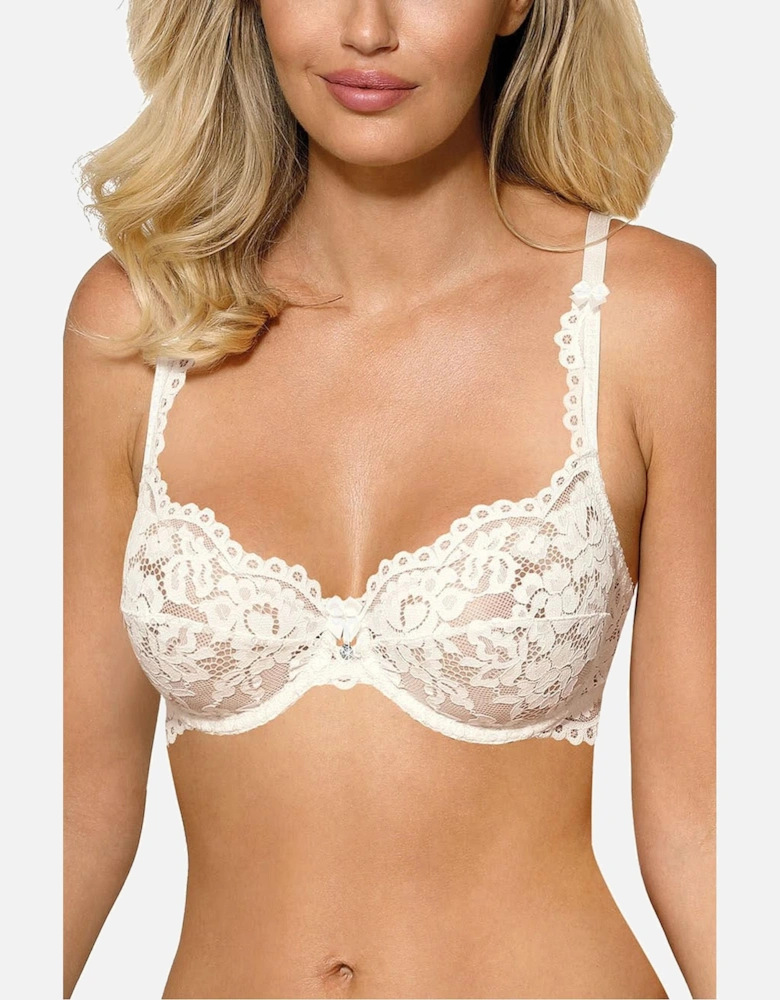Lingerie Set Lace Satin by Women - Ivory Lingerie Sets
