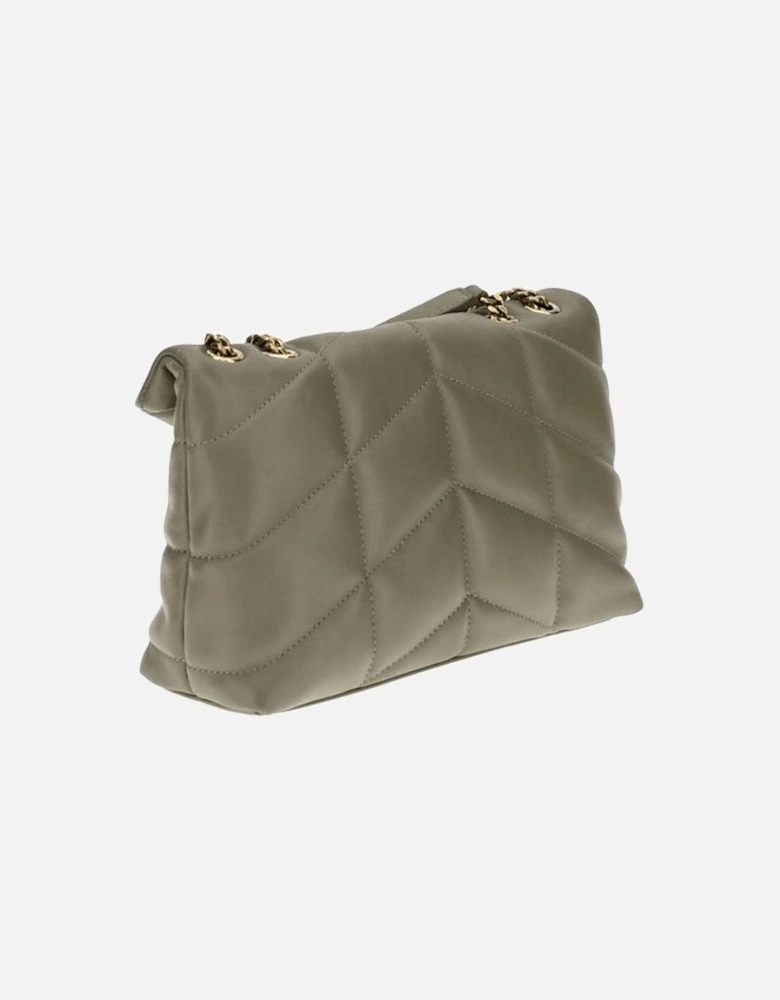Puffer Toy Quilted Lambskin Leather Shoulder Bag Women - Gray