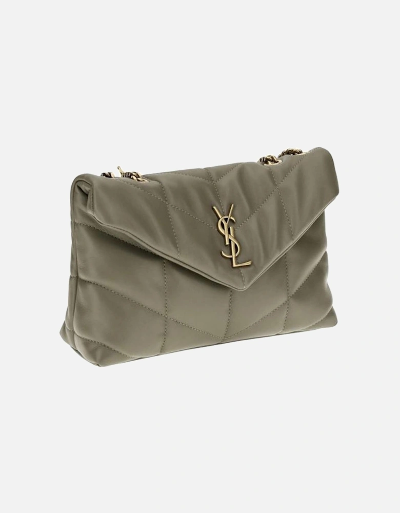 Puffer Toy Quilted Lambskin Leather Shoulder Bag Women - Gray