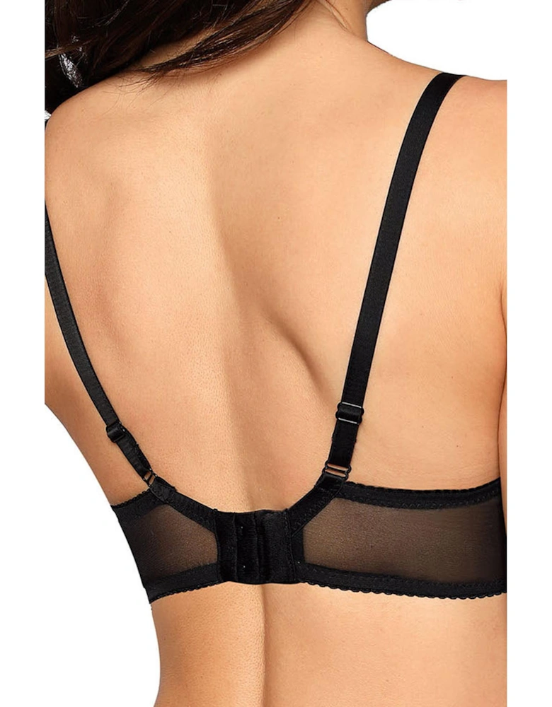 Luxury Bra Underwired Lace by Women - Black