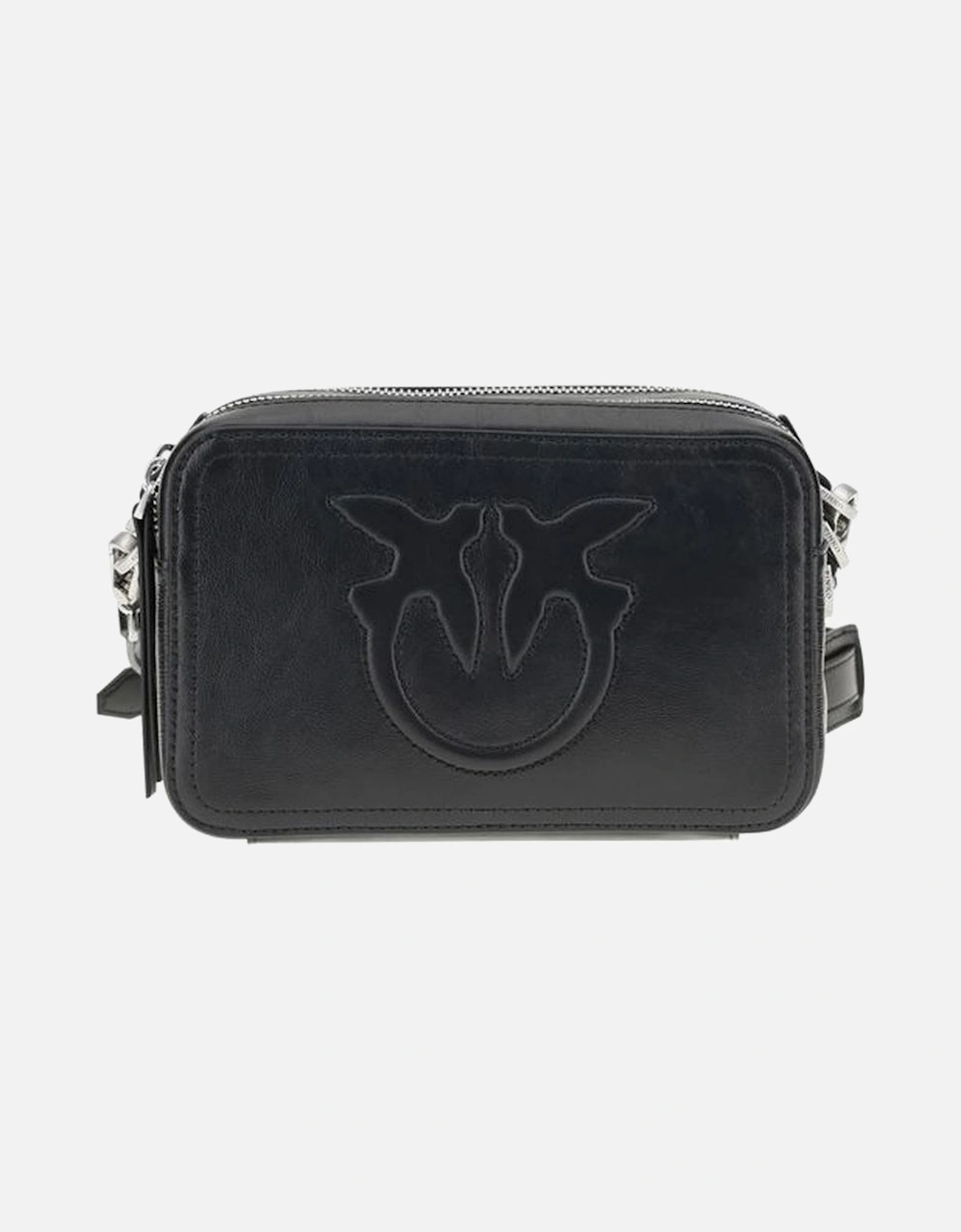 The Carrie Compact Shoulder Bag with Embroidered Logo Women - Black, 5 of 4
