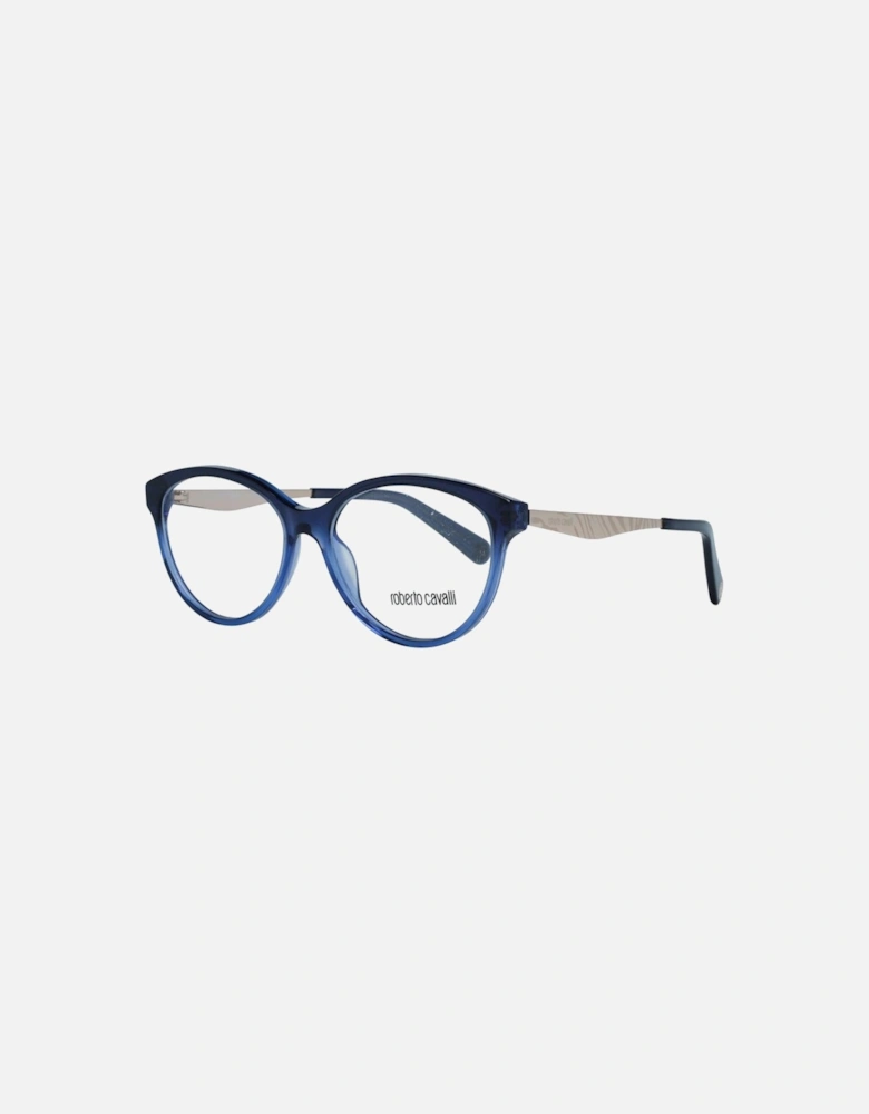 Metal and Plastic Bracelet Watch Women - Blue Frames