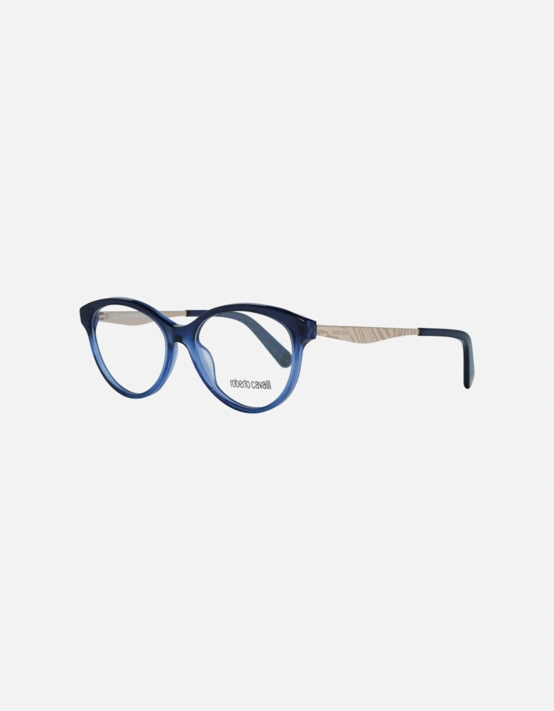 Metal and Plastic Bracelet Watch Women - Blue Frames